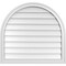 Ekena Millwork Round Top Surface Mount PVC Gable Vent w/ 2"W x 1-1/2"P Brickmould Frame, 32"W x 30"H GVPRT32X3002SN - alternate 1